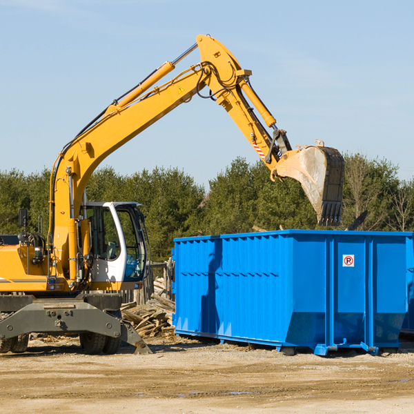 can i choose the location where the residential dumpster will be placed in Cherokee Strip CA